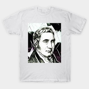 George Stephenson Black and White Portrait | George Stephenson Artwork 3 T-Shirt